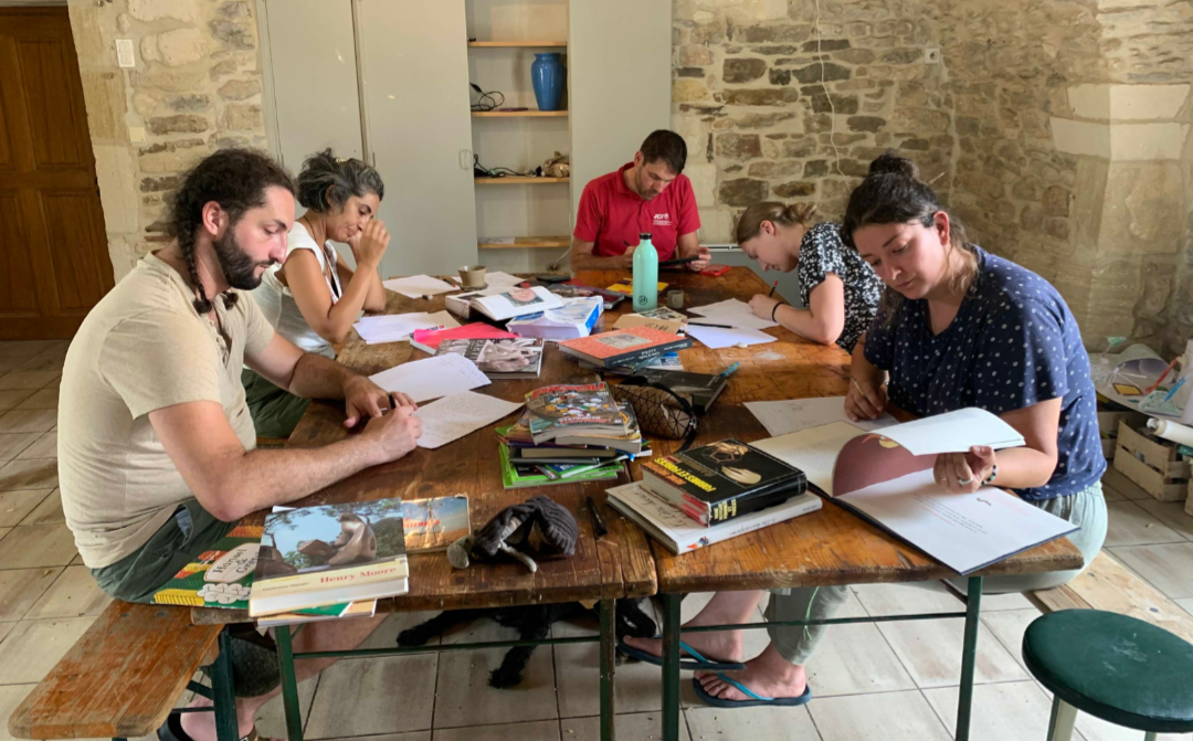      Photo des habitant·e·s LapiCopien·ne·s lors de l'atelier Co-développement (Juillet 2025) 